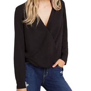 Long Sleeve Chiffon Blouse